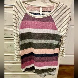 Striped Multicolor Women's Top